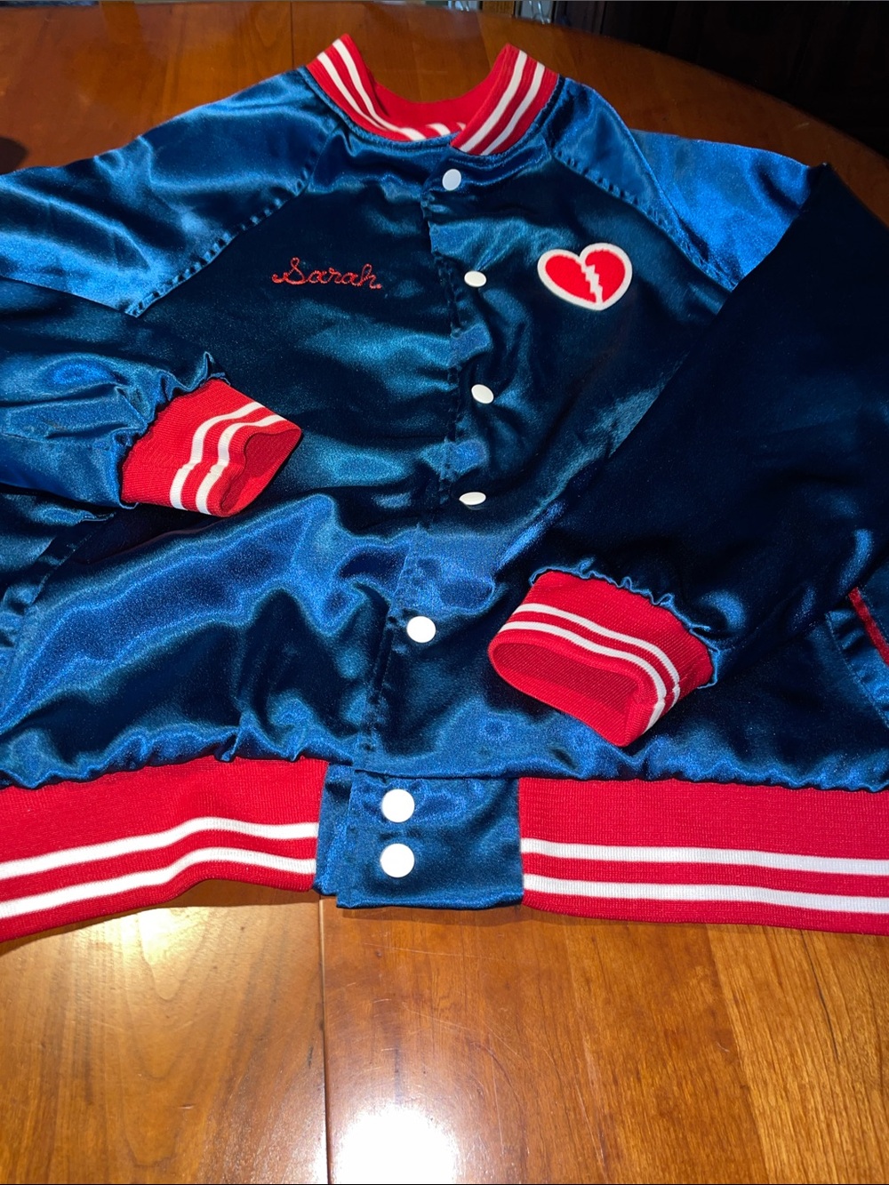 Tuesday of California Mixed Emotions Club women’s Satiny Bomber Jacket 1X - Picture 6 of 8